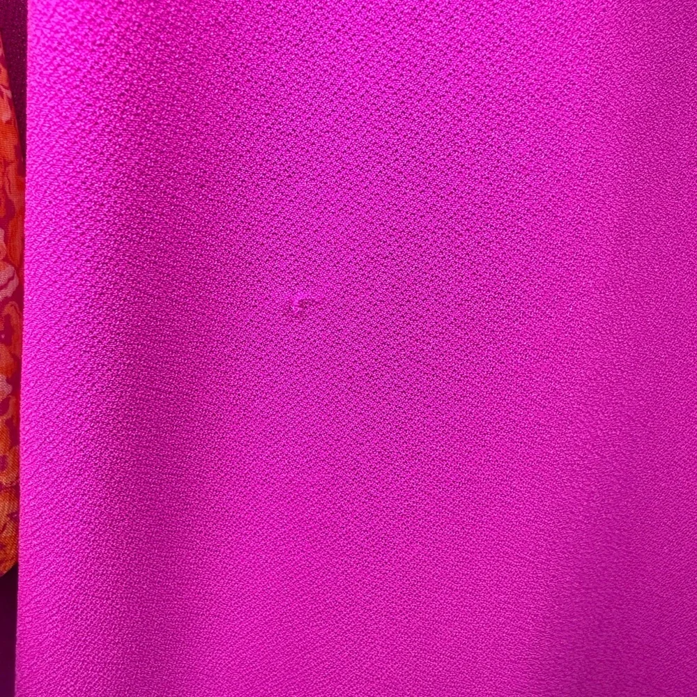 CeCe Pink Top with Orange Floral Sleeves - Picture 9 of 10